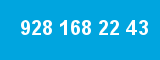 928 168 22 43 928 168 22 43